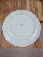 Lot de 6 assiettes plates Longchamp – décor Lyon, faïence française des années 50 🇫🇷