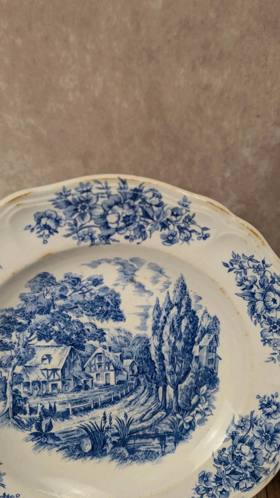 Lot de 6 assiettes plates Moulin des Loups – Modèle Santiago