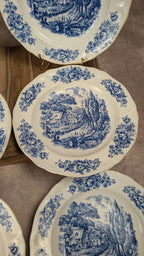 Lot de 6 assiettes plates Moulin des Loups – Modèle Santiago