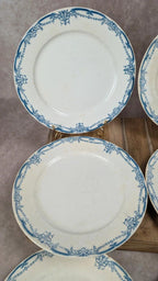 Lot de 6 assiettes plates Sarreguemines Digoin – Modèle Vaucluse