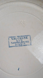 Lot de 6 assiettes plates Sarreguemines Digoin – Modèle Vaucluse