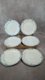 Lot de 6 assiettes plates Sarreguemines Digoin – Modèle Vaucluse