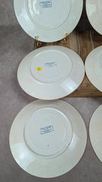 Lot de 6 assiettes plates Sarreguemines Digoin – Modèle Vaucluse