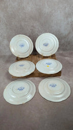 Lot de 6 assiettes plates Sarreguemines – modèle Épine