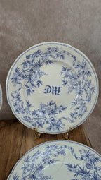 Lot de 6 assiettes plates Sarreguemines – modèle Épine