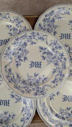 Lot de 6 assiettes plates Sarreguemines – modèle Épine