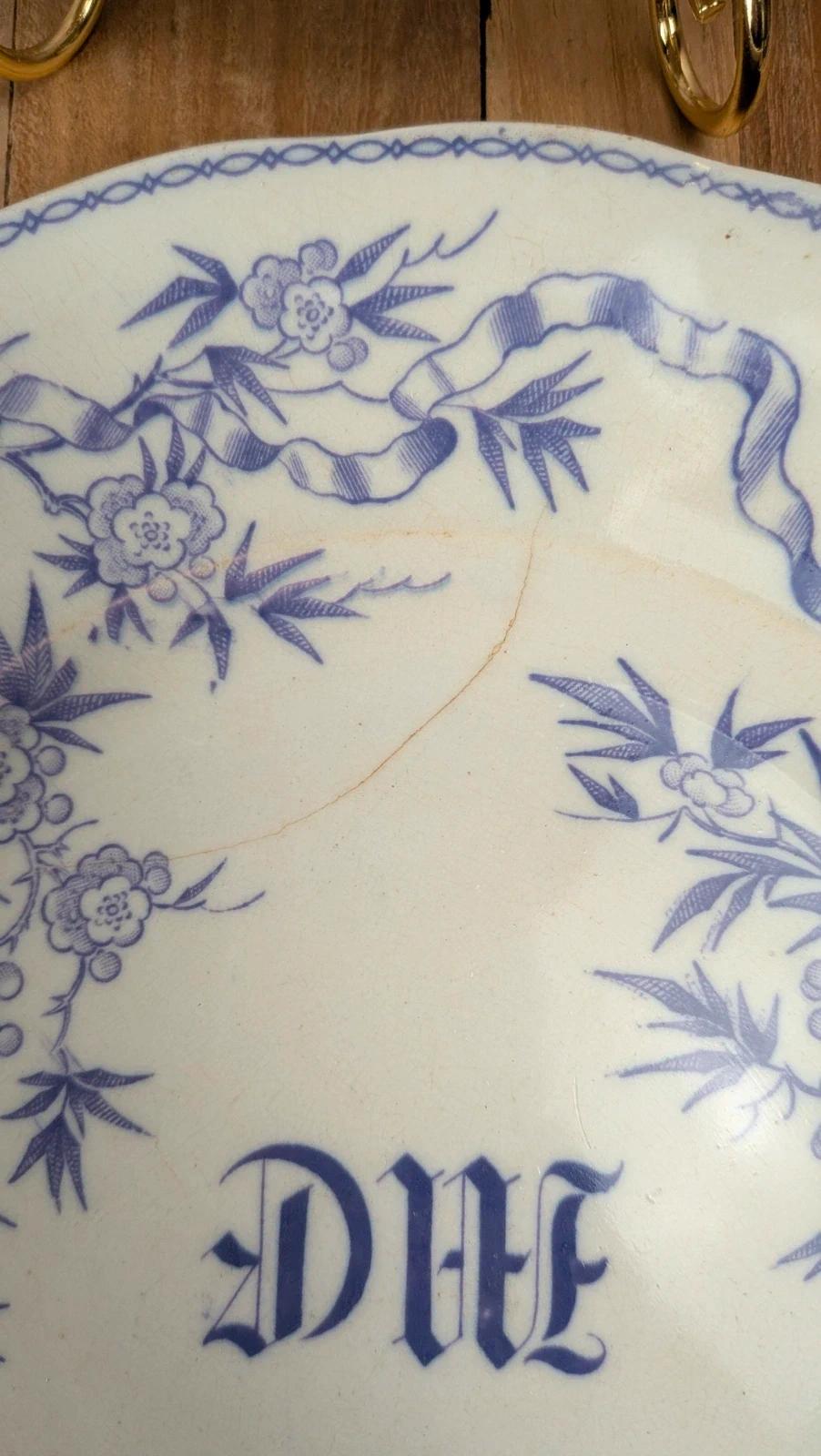 Lot de 6 assiettes plates Sarreguemines – modèle Épine