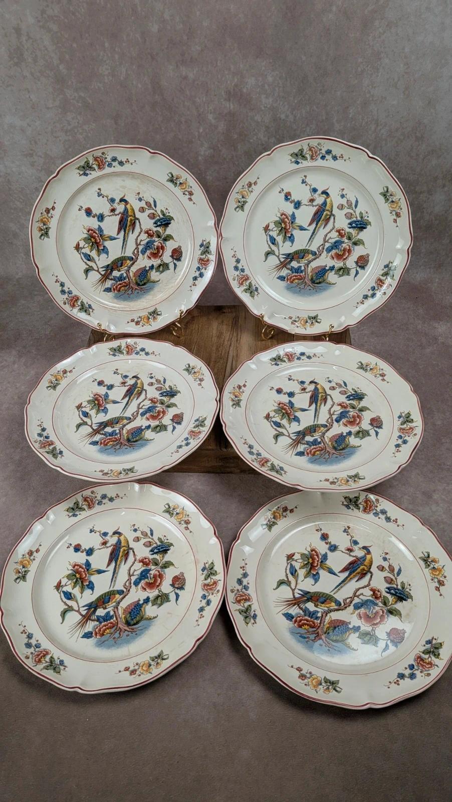 Lot de 6 assiettes plates Villeroy & Boch « Phoenix »