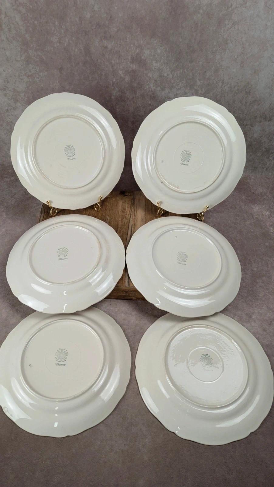 Lot de 6 assiettes plates Villeroy & Boch « Phoenix »