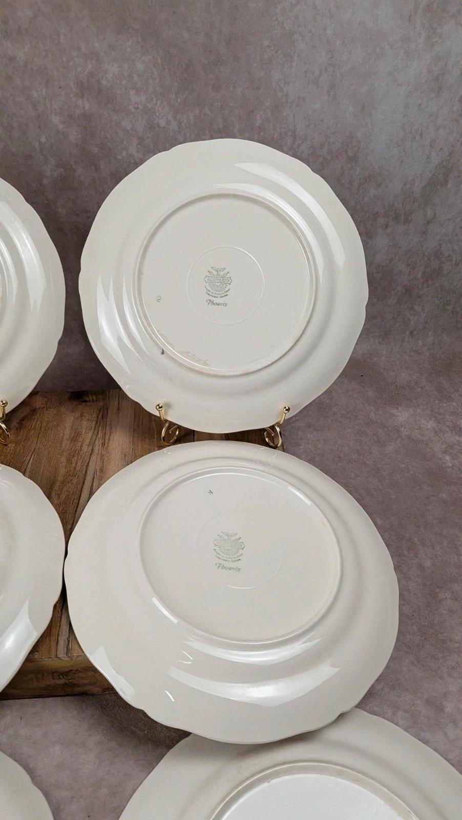 Lot de 6 assiettes plates Villeroy & Boch « Phoenix »