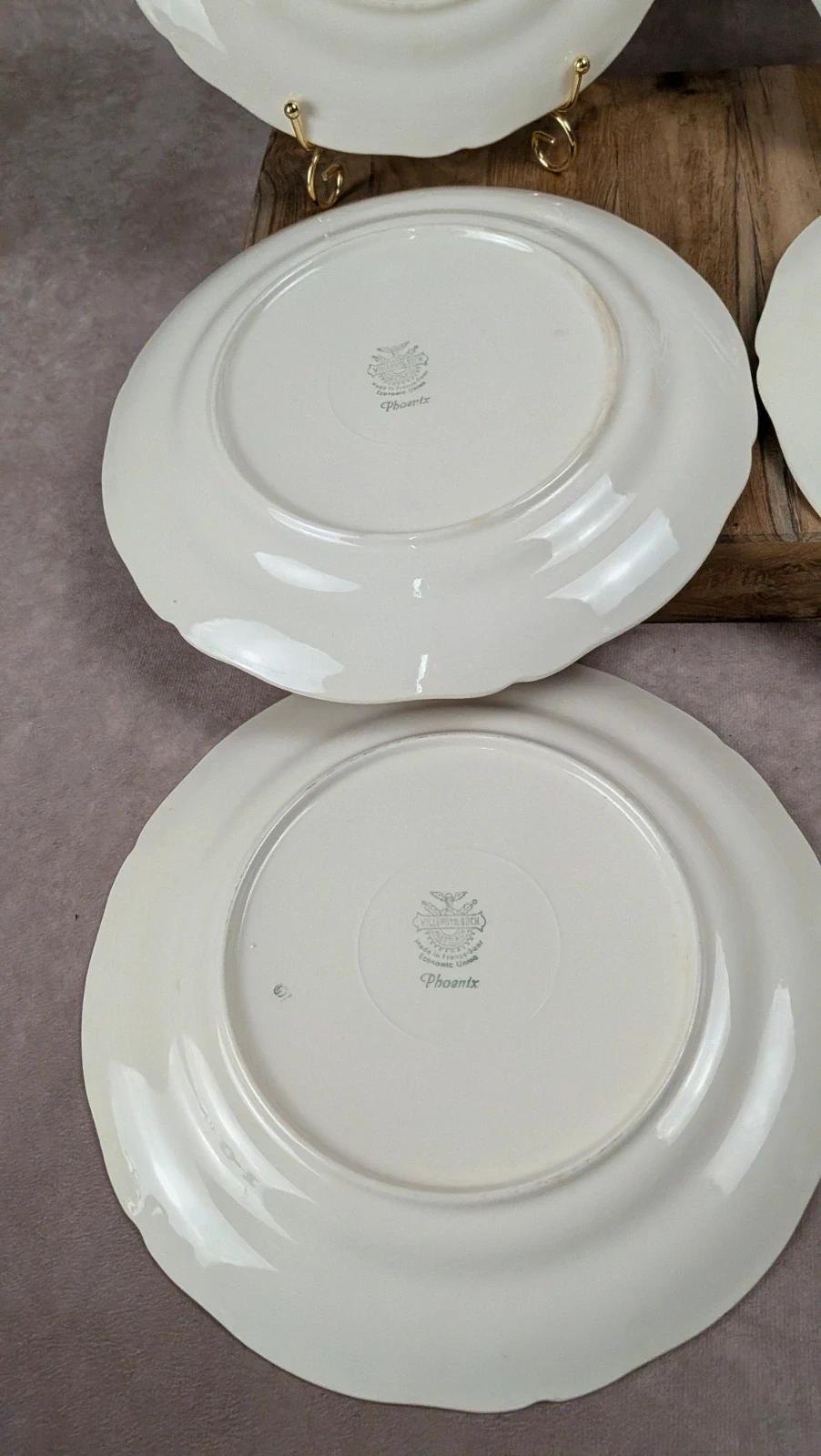 Lot de 6 assiettes plates Villeroy & Boch « Phoenix »