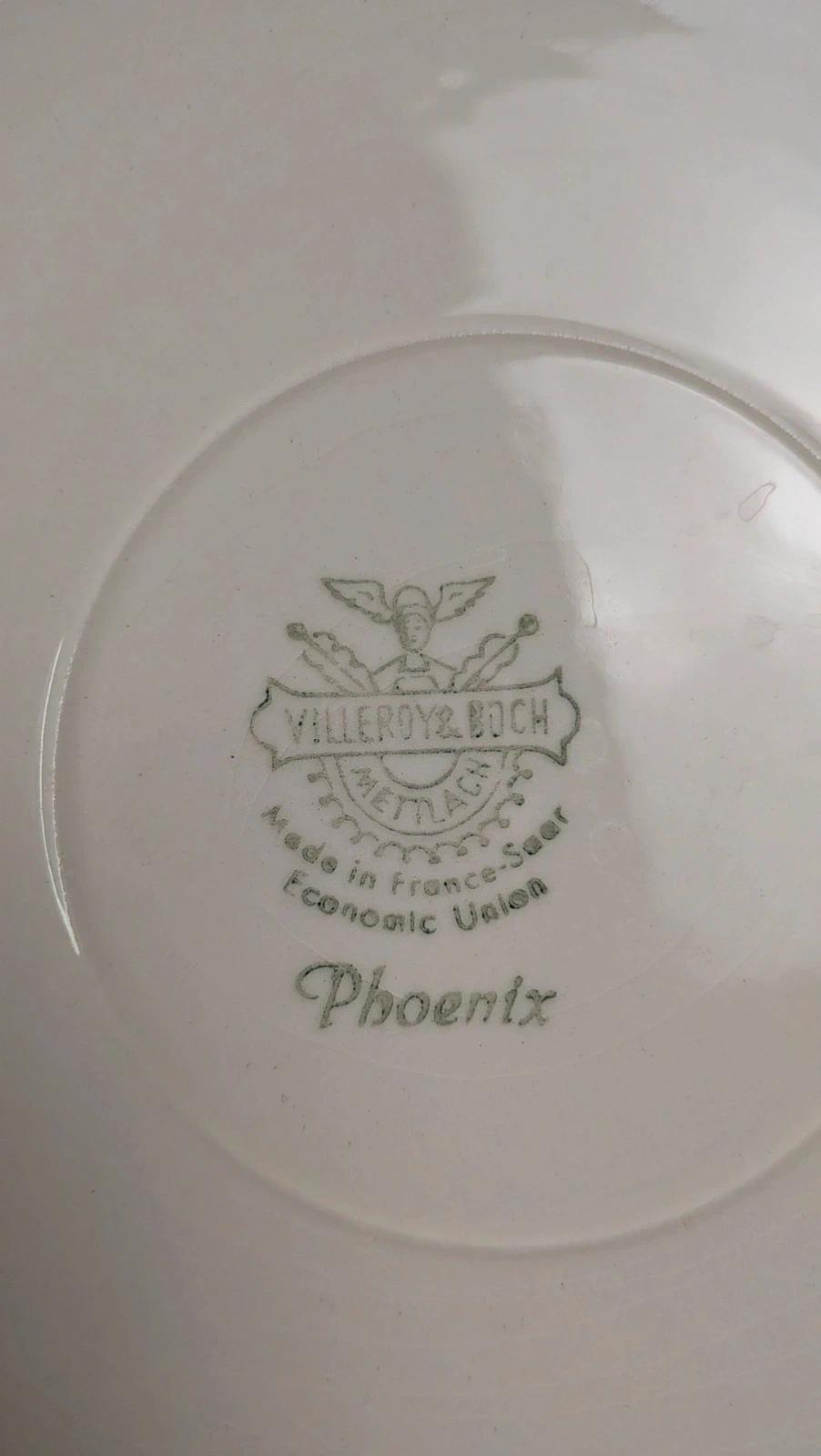Lot de 6 assiettes plates Villeroy & Boch « Phoenix »
