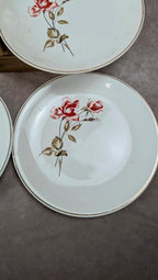 Lot de 6 assiettes Salins modèle Thulin – décor floral ancien