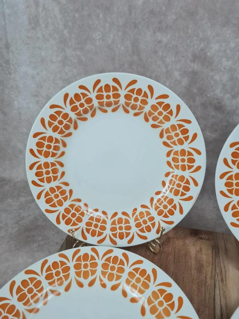 Lot de 6 assiettes semi - creuses Sarreguemines 🍊