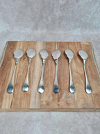 Lot de 6 cuillères à entremets en métal argenté – poinçon 30g