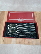 Lot de 6 cuillères à entremets en métal argenté – poinçon 30g