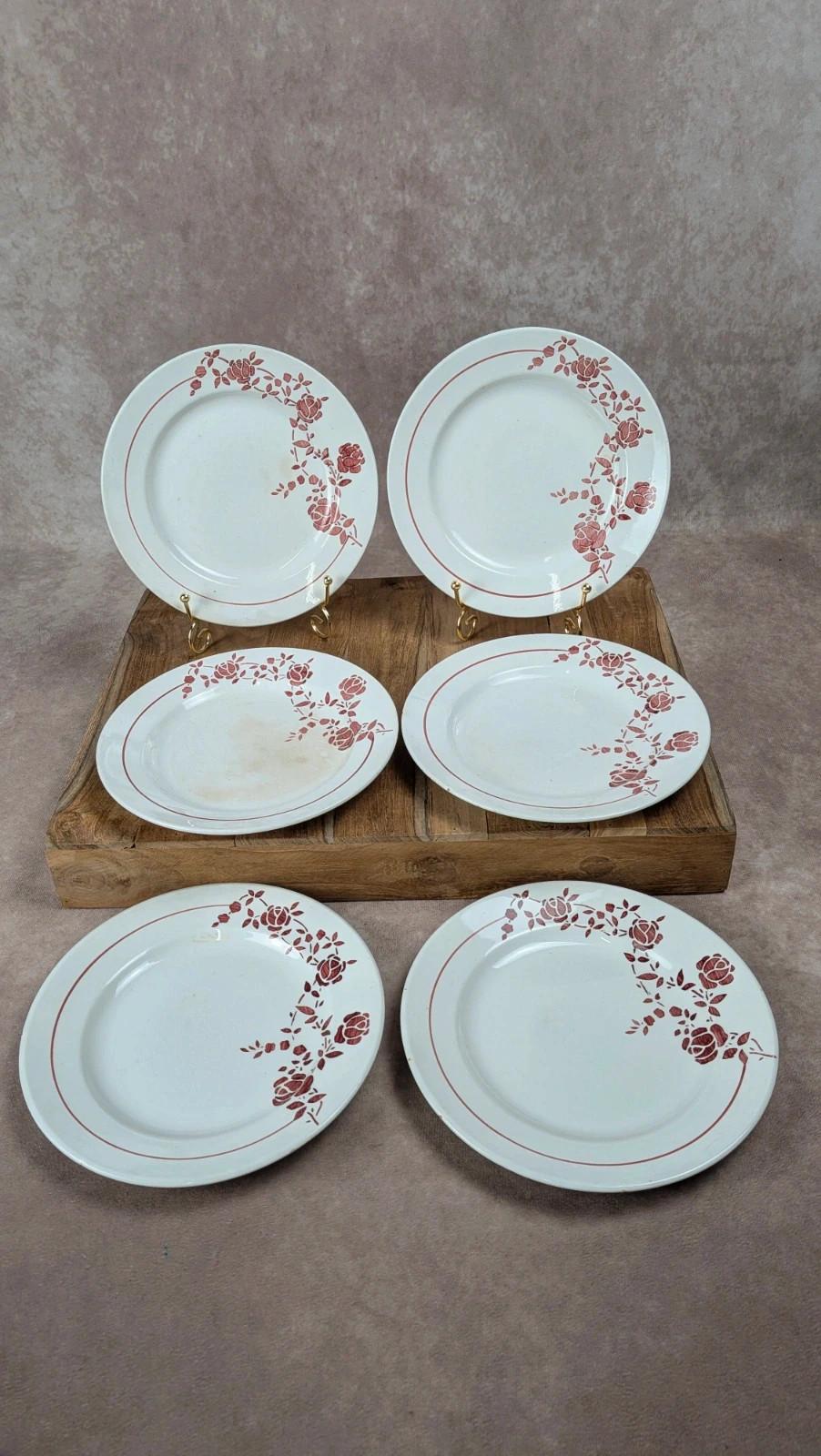 Lot de 6 petites assiettes Saint - amand – modèle Marcel