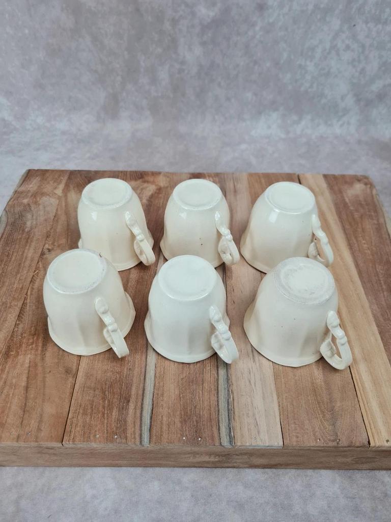 Lot de 6 tasses et sous - coupes vintage – Saint - amand & Sarguemines