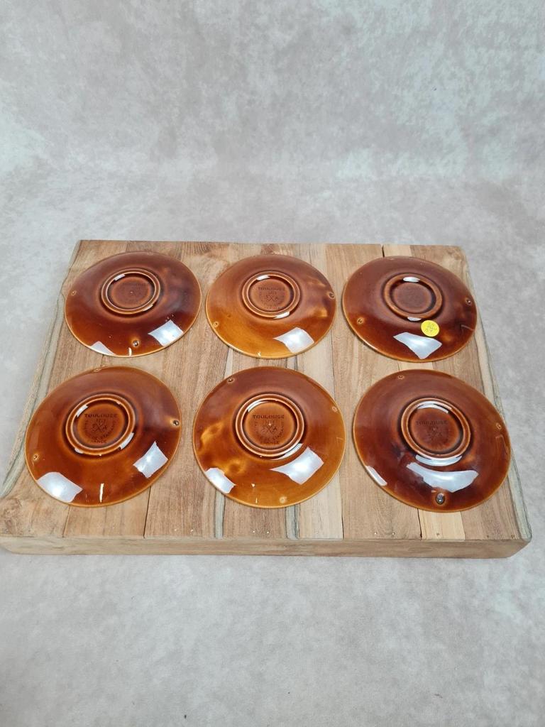 Lot de 6 tasses et sous - coupes vintage – Saint - amand & Sarguemines