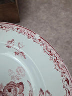 Lot de 7 assiettes creuses Sarreguemines “fontanges”