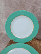 🍃 Lot de 7 assiettes vintage Arcopal vert d’eau 🇫🇷