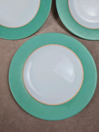 🍃 Lot de 7 assiettes vintage Arcopal vert d’eau 🇫🇷