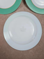 🍃 Lot de 7 assiettes vintage Arcopal vert d’eau 🇫🇷