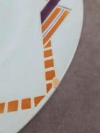 Lot de 8 assiettes plates Moulin des Loups & Hamage, modèle littoral