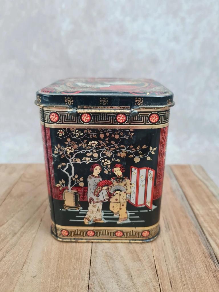 🖤 Lot de deux boîtes à thé vintage