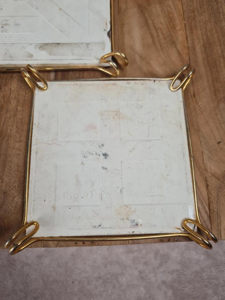 Lot dessous de plat & dessous de bouteille Villeroy & Boch – céramique vintage