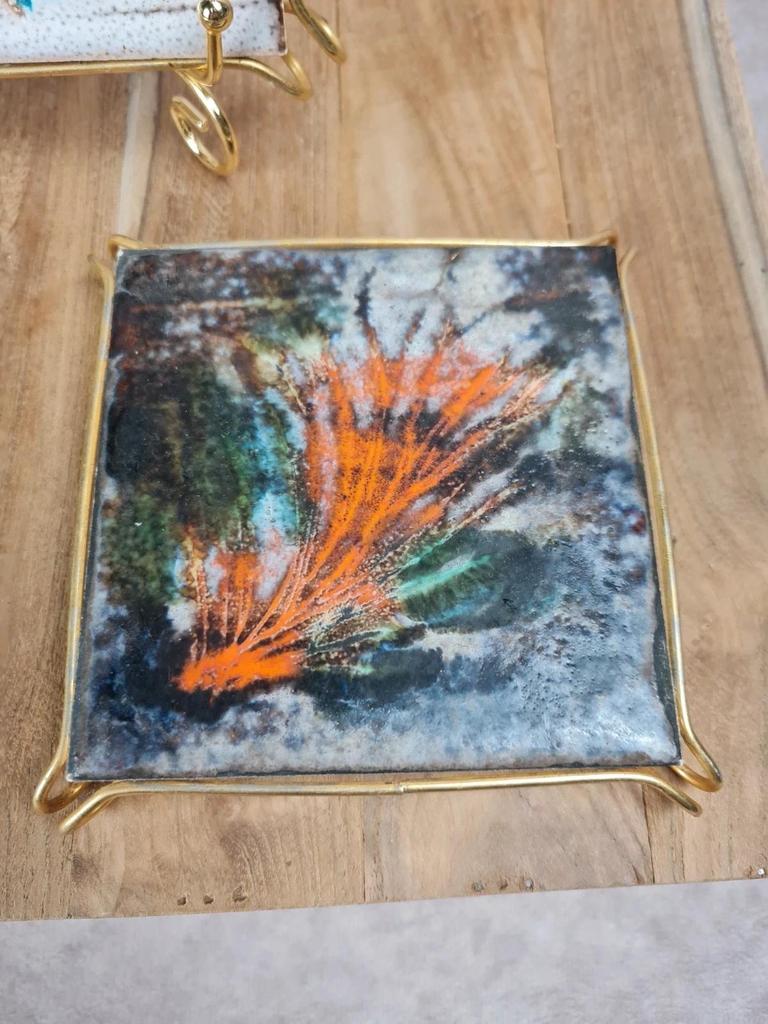 Lot dessous de plat & dessous de bouteille Villeroy & Boch – céramique vintage