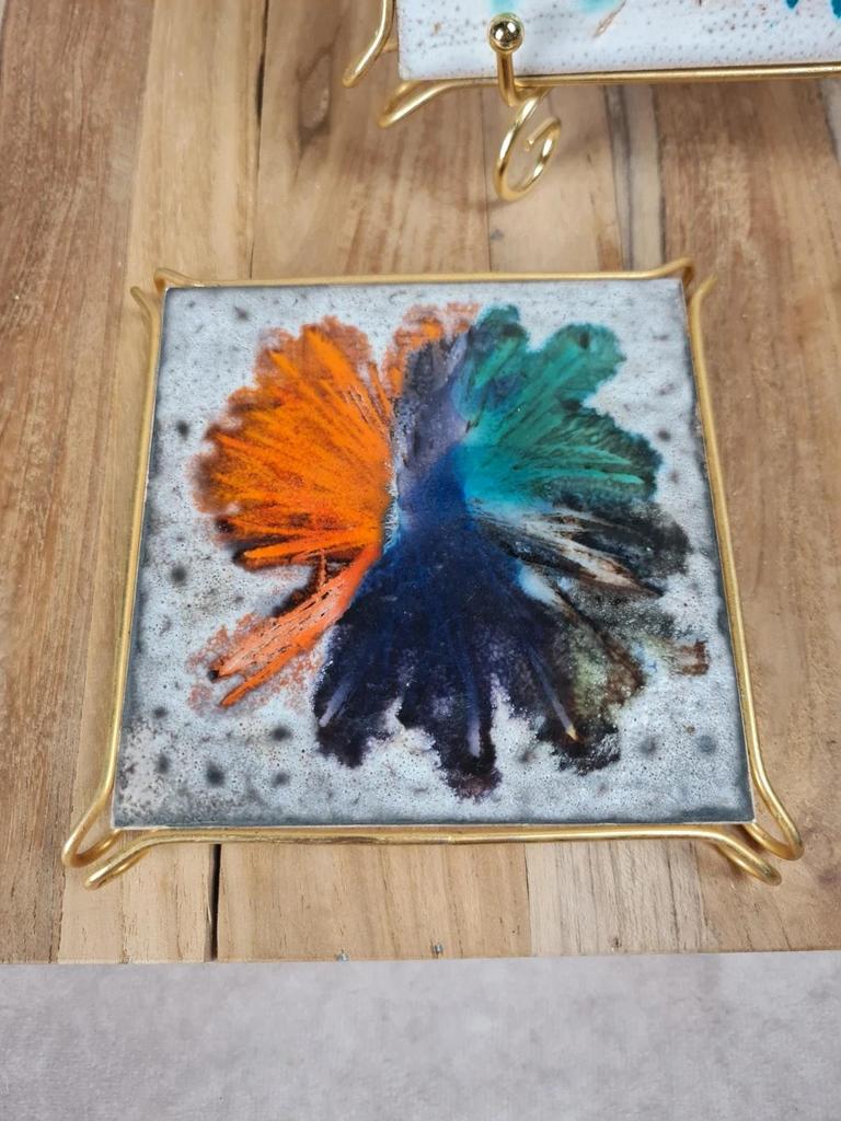 Lot dessous de plat & dessous de bouteille Villeroy & Boch – céramique vintage