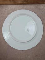 Lot porcelaine française ancienne – 8 assiettes à dessert + 1 plat à gâteau 💙