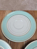 Lot vintage Kg Lunéville, 3 tasses + 3 soucoupes + 1 tasse offerte