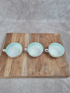 Lot vintage Kg Lunéville, 3 tasses + 3 soucoupes + 1 tasse offerte