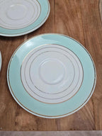 Lot vintage Kg Lunéville, 3 tasses + 3 soucoupes + 1 tasse offerte