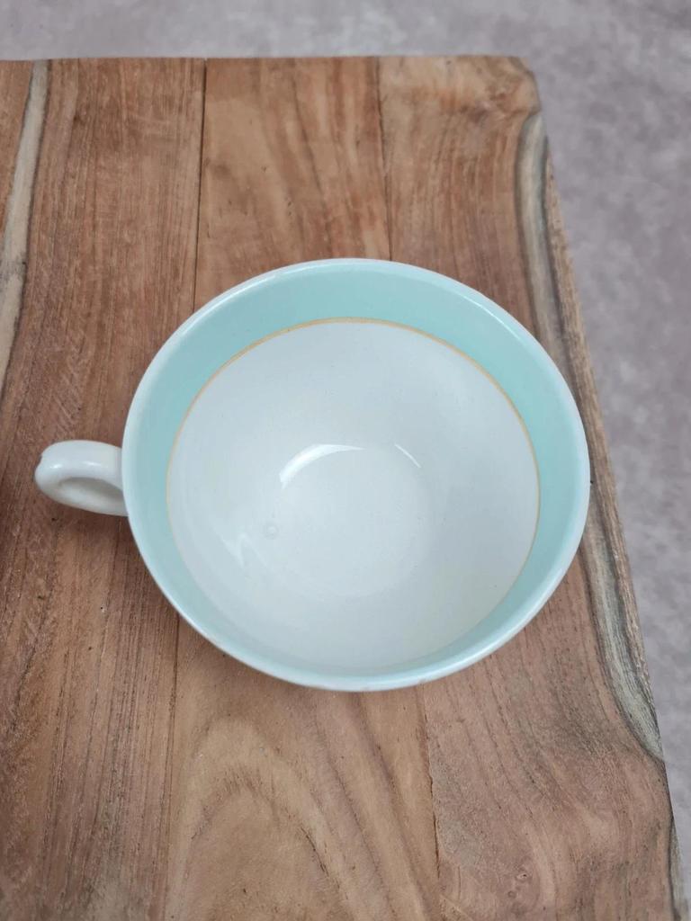 Lot vintage Kg Lunéville, 3 tasses + 3 soucoupes + 1 tasse offerte