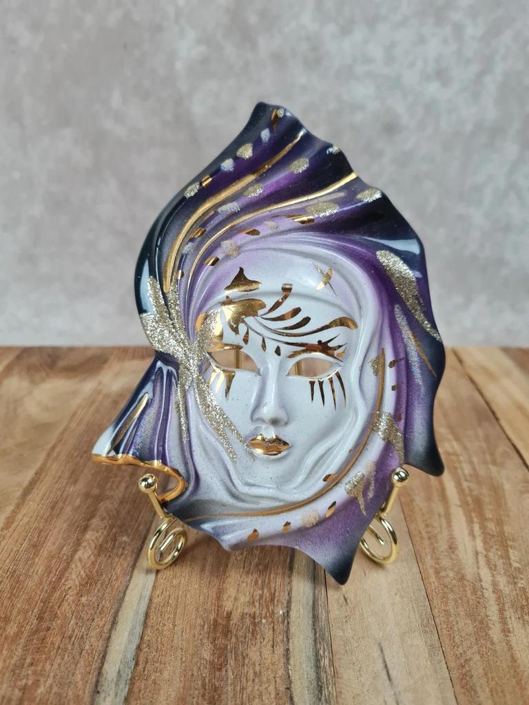 🎭 Masque mural décoratif vénitien – décoré à la main, Made in Italy 🇮🇹