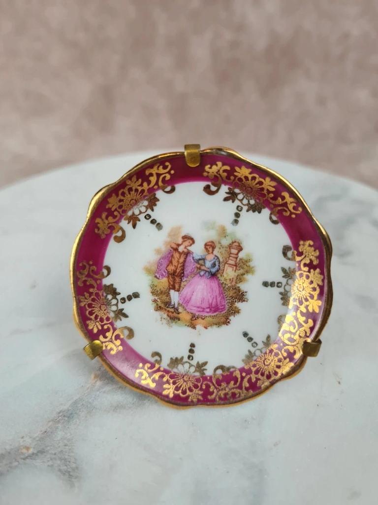 🌸 Mini assiette décorative en porcelaine de Limoges 🌸