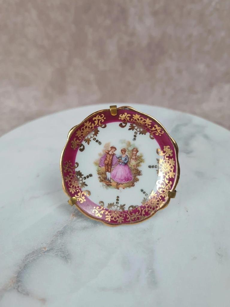🌸 Mini assiette décorative en porcelaine de Limoges 🌸