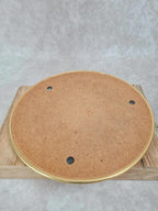 Miroir rond vintage ou dessous de plat en laiton 🪞