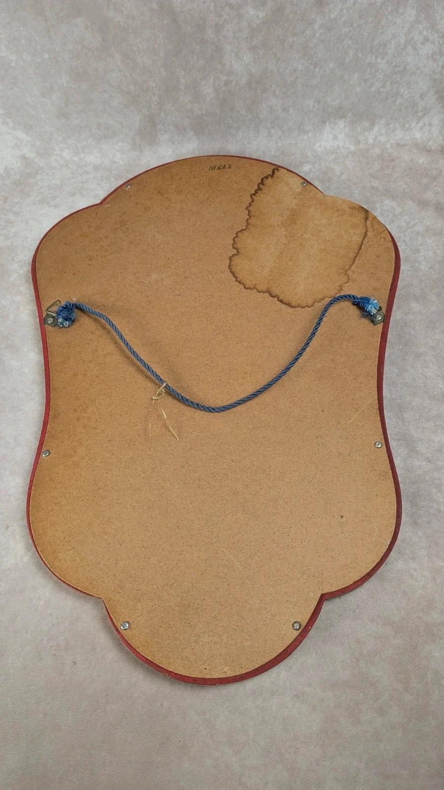 Miroir vintage doré à la feuille – cadre bois doré patiné