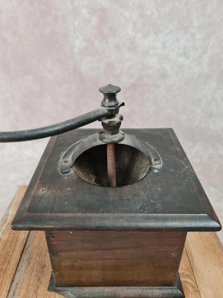 Moulin à café ancien Peugeot Frères en bois et métal 🫘