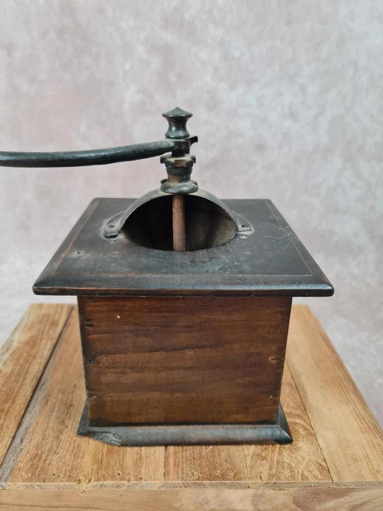 Moulin à café ancien Peugeot Frères en bois et métal 🫘