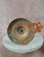 Paire de bougeoirs anciens dorés – style Louis Xv / Rocaille