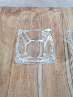 🩵 Paire de mini vide - poches en cristal signés Daum France
