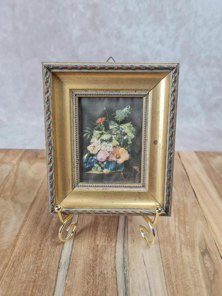 🌼 Petit cadre vintage – impression sur tissu 🌼