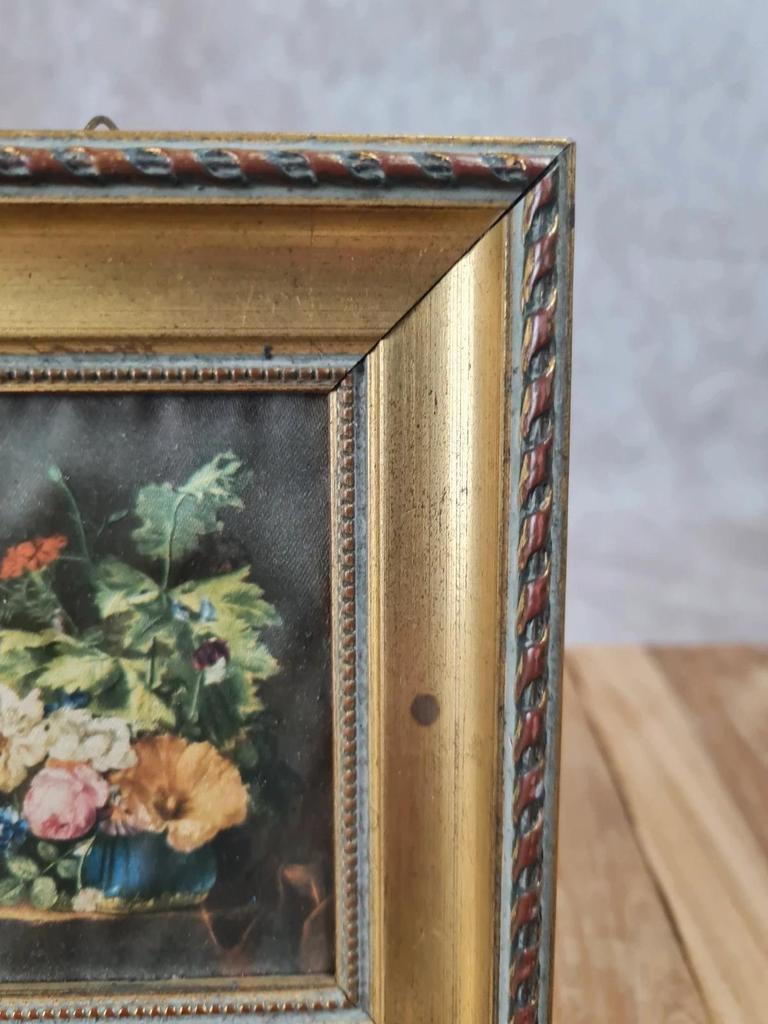 🌼 Petit cadre vintage – impression sur tissu 🌼