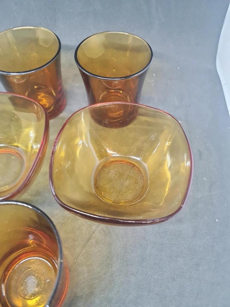 Petit lot vintage Duralex 🍯 Verre ambré