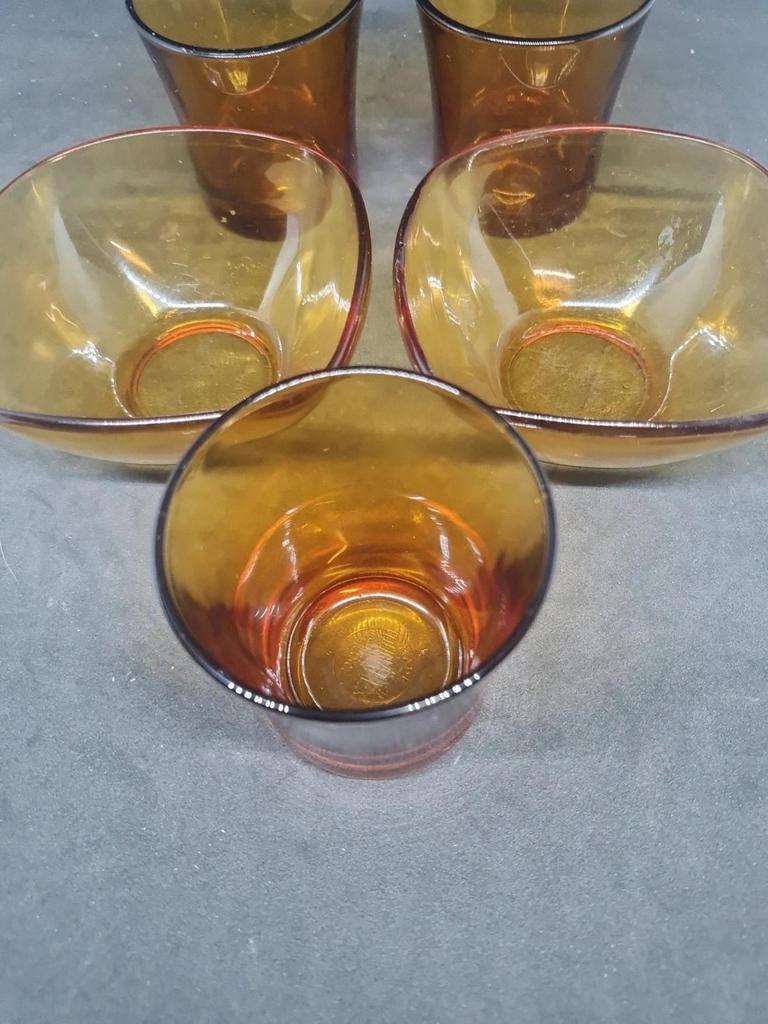 Petit lot vintage Duralex 🍯 Verre ambré
